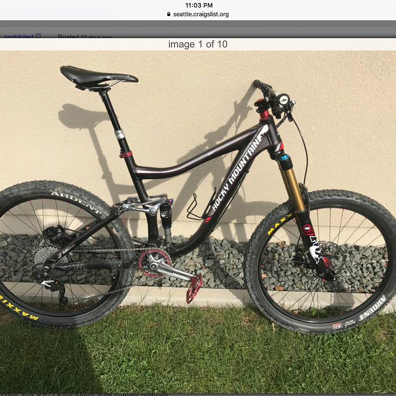 Photo of recovered bike