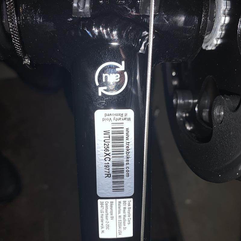 Photo of recovered bike