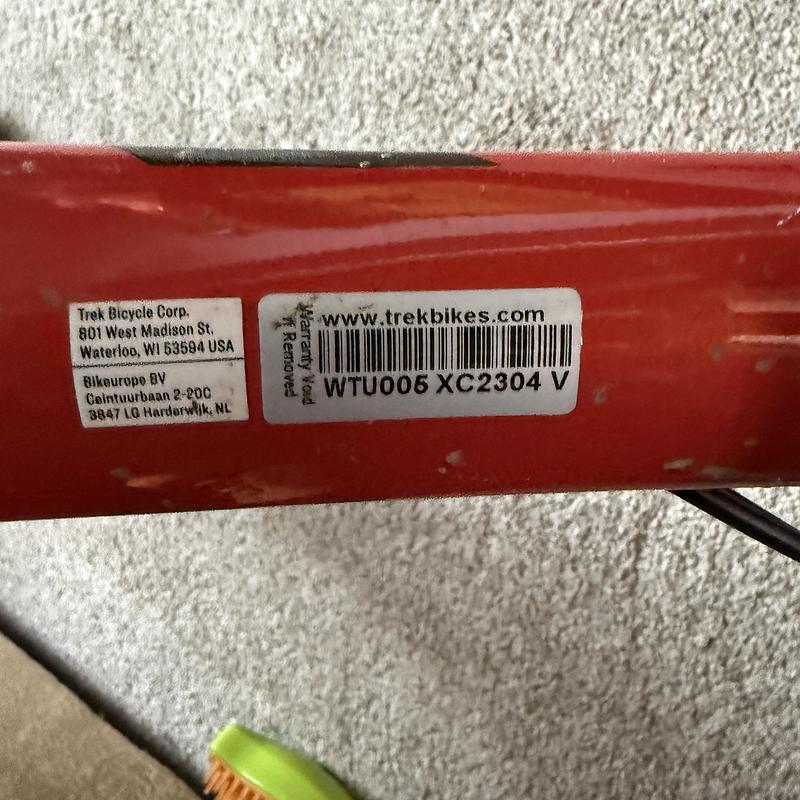 Photo of recovered bike