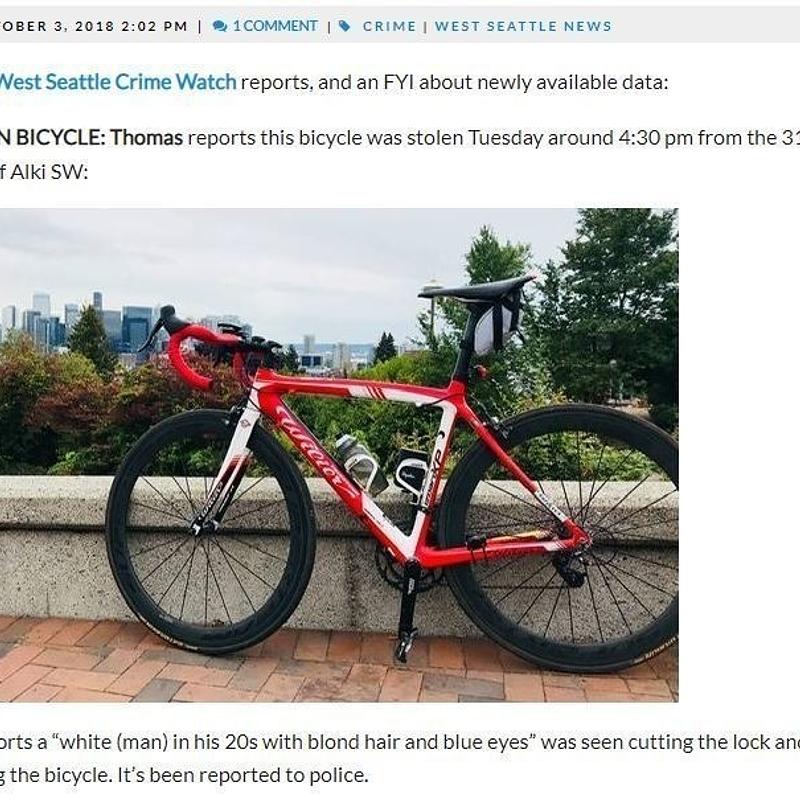 Photo of recovered bike