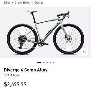 2026 Specialized Diverge E5 Comp Green